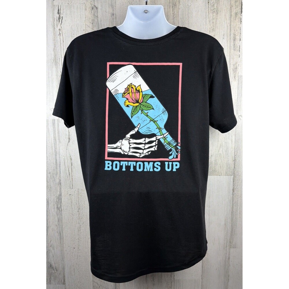 Dikotomy Bottoms Up Skeleton Hand T-shirt XL (22”x28”)